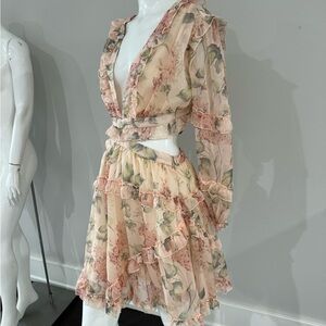 Chiffon ruffle summer dress